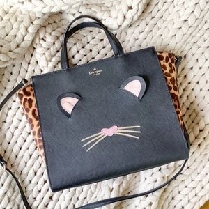 Kate Spade Cat Tote Leopard